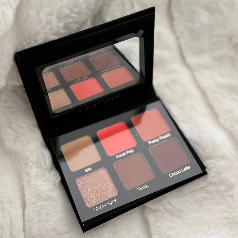 NEW Violet Voss Coral Pop 6 Color Eye Shadow & Pressed Pigment Palette - 7.8g